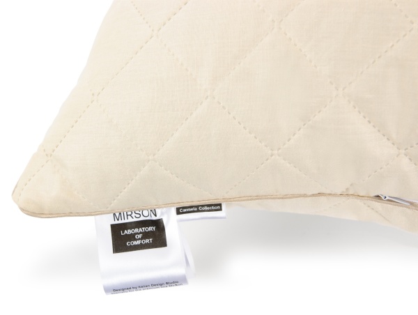 Подушка шелковая 1255 Carmela Silk Kapok высокая 60х60 см (2200001519114) MirSon 60x60 бежевый