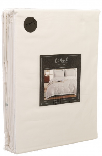 Комплект постільної білизни Solid 2 срібний La Nuit 