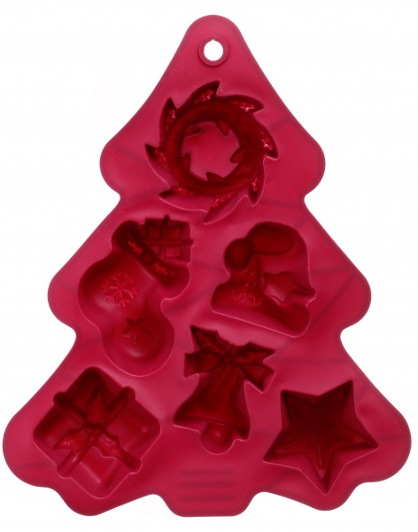 Форма для выпекания кексов на 6 шт. елка 25.5х21х3 см Flamberg Smart Kitchen