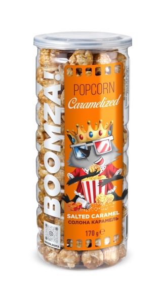 Попкорн BOOMZA тубус Карамелизованный 