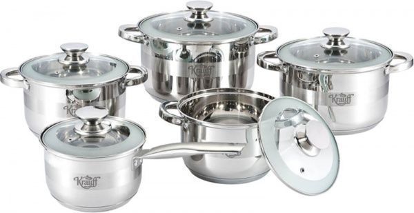 Набір каструль 10 предметів 26-238-024 Krauff