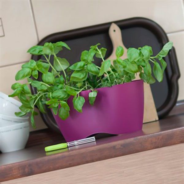 Горщик пластиковий Prosperplast Limes dublo фігурний 2,3л фуксія (19508-235) 