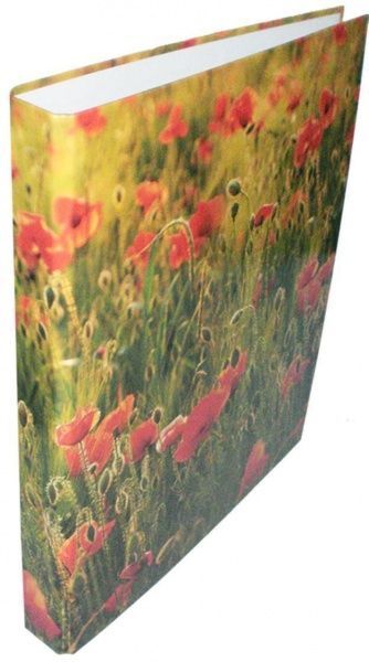 Папка 4 кільця 25мм А4, ЛЮКС,ассорті