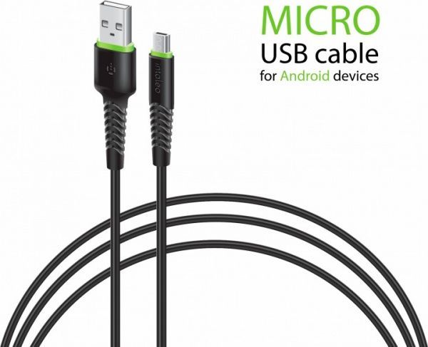 Кабель Intaleo USB – microUSB 0,2 м черный 