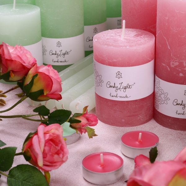 Свеча Цилиндр персиковый С07*15/1-2.2 Candy Light