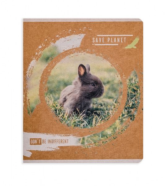 Комплект зошитів Не будь байдужим 48 аркушів у клітинку крафт 10 шт. Поділля