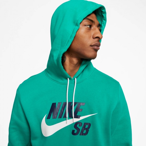 Джемпер Nike M NK SB ICON HOODIE PO ESSNL AJ9733-370 р. M зелений