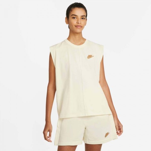 Футболка Nike W NSW TANK EARTH DAY CZ9251-113 р.XS бежевый