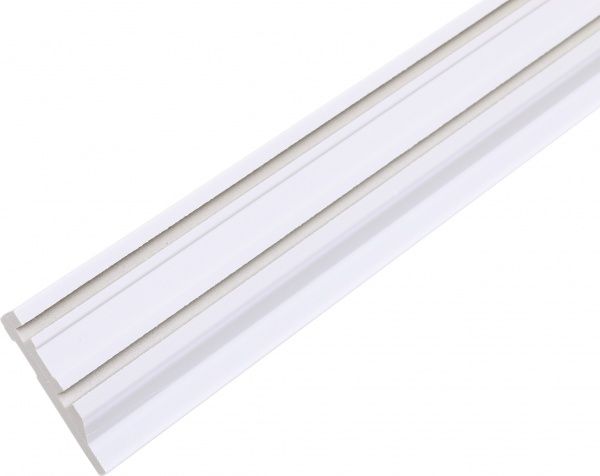 Плінтус білий King Floor JC887-W1 білий 2000x70x15 мм 