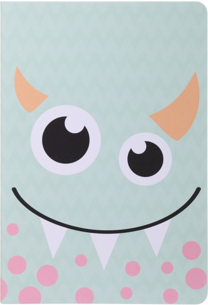 Блокнот Cute monster 1 зелений 14,5x21 см