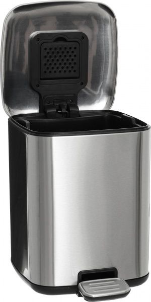 Ведро с педалью JAVA JH-8855TFK-9L-crome