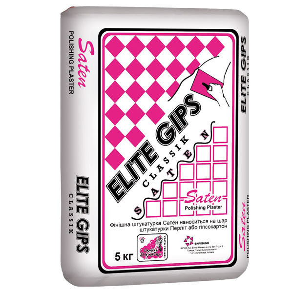 Шпаклевка Elite Gips Saten 5 кг