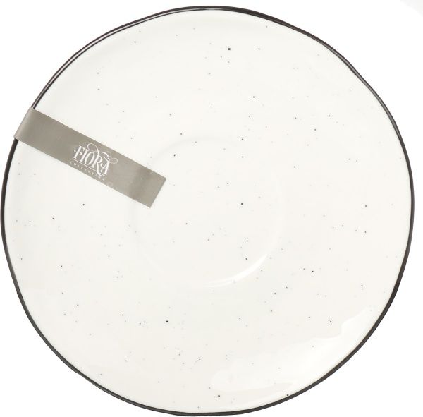 Чашка с блюдцем Natural white 250 мл Fiora