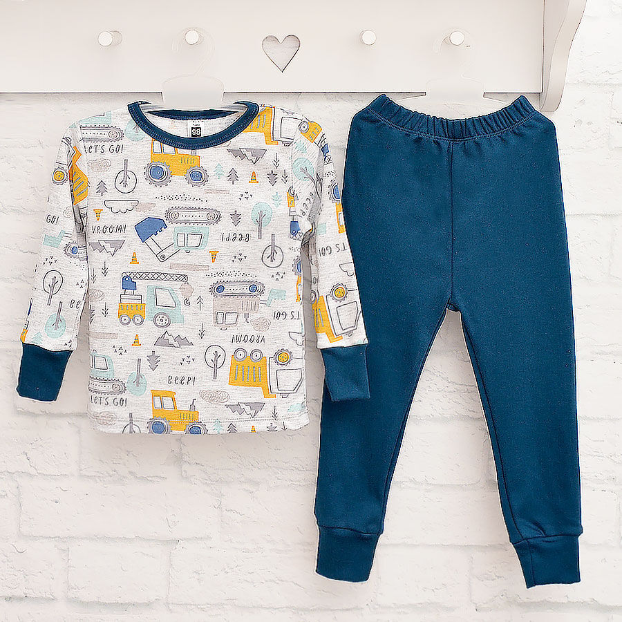 Пижама для мальчиков Blanka Авто р.104 синий 110730