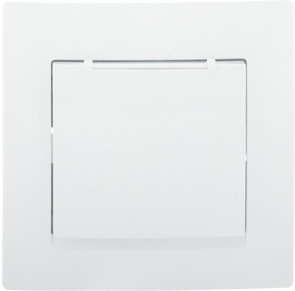 Розетка із заземленням UP! (Underprice) One Plus з кришкою білий 706-0202-123B