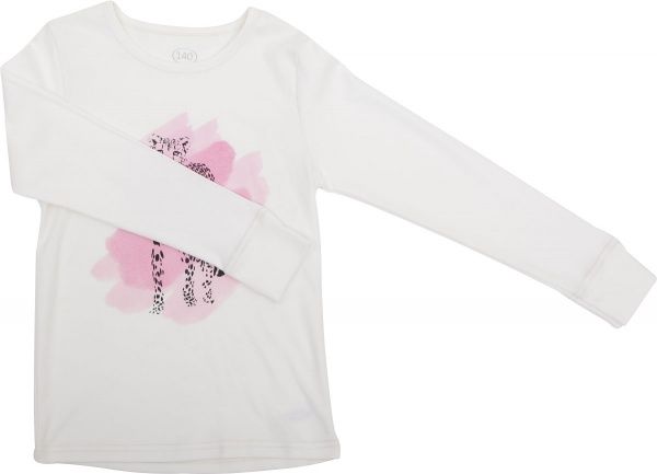 Пижама для девочек Фламинго р.134 белый с розовым 247-212 