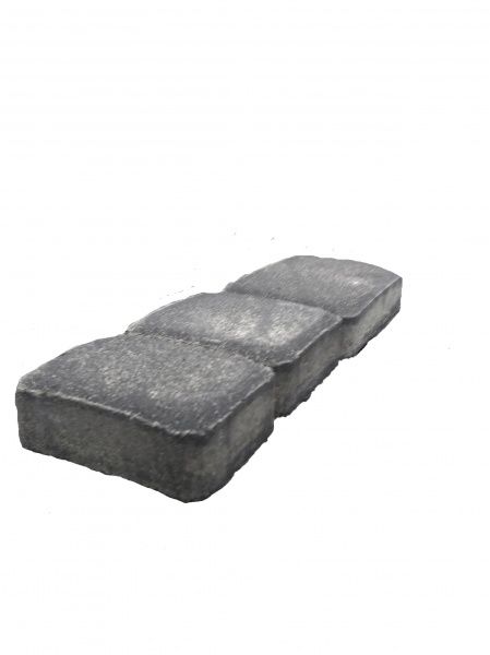 Тротуарная плитка Старый город 40 мм серый