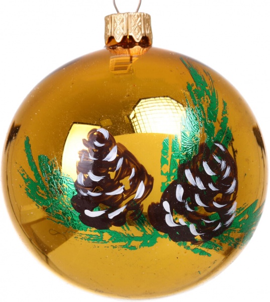 Шар новогодний мульти d 80 мм в ассортименте