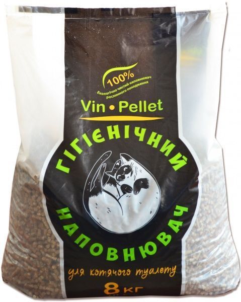Наповнювач для котячого туалету Vin•Pellet 8 кг (108W4.P00)