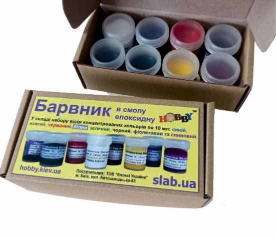 Набір пігментних фарб 8 шт.