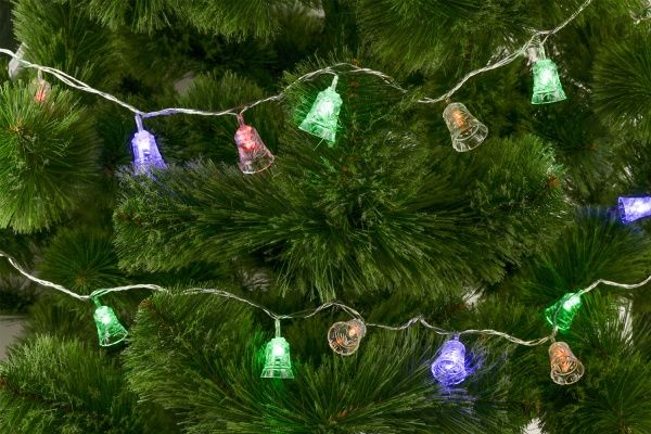 Электрогирлянда линейная Разноцветные колокольчики BLLD30M-C встроенный светодиод (LED) 30 ламп 2,9 м