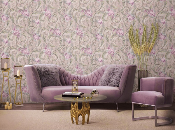 Обои виниловые на бумажной основе Славянские обои Соmfort Менуэт 377-06 0,53x10,05 м 