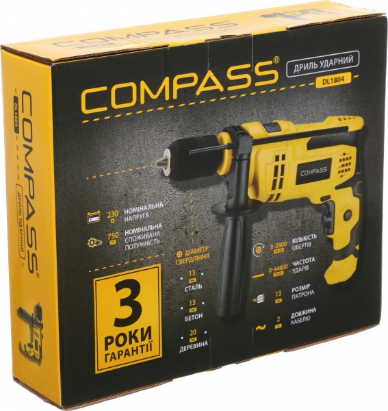 Дриль ударний Compass DL1804