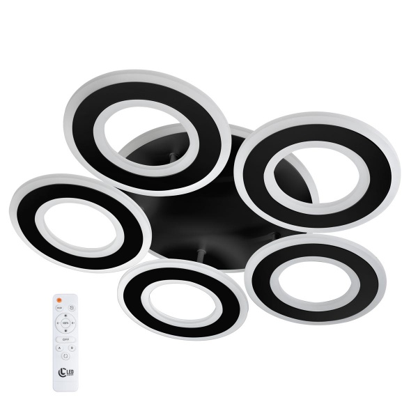 Люстра светодиодная LED CONCEPT Dalkey R5 RGB 5x120 Вт черный 