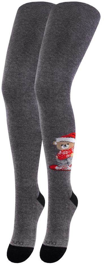 Колготки детские унисекс Duna 4466 р.122-128 темно-серый