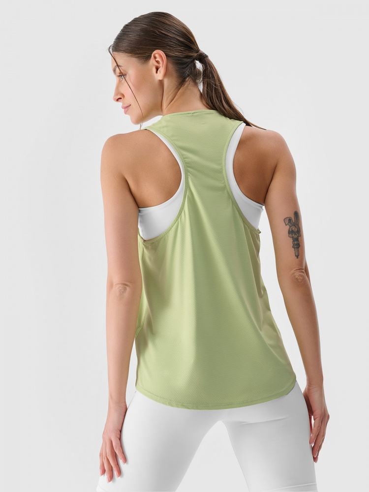 Майка 4F SLEEVELESS FNK F412 4FWSS25TFSLF412-42S р.XS зеленый