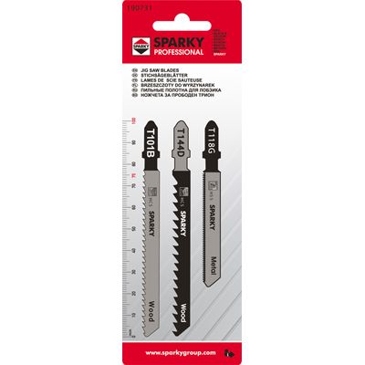 Набор полотен для лобзика Sparky 20009501014 3 шт