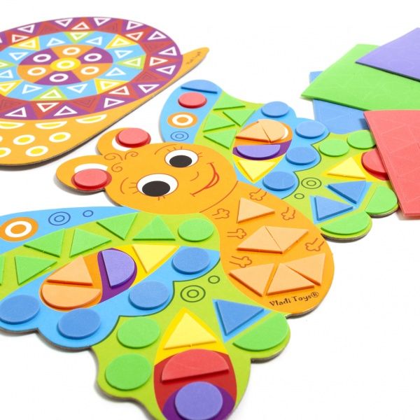 Набор для творчества Vladi Toys Мягкая фигурная мозаика Улитка VT4511-01