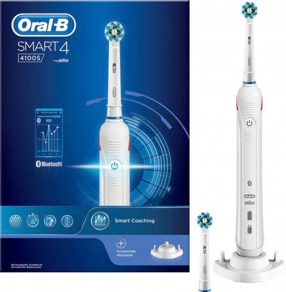 Электрическая зубная щетка Oral-B Smart 4 4100s D601.524.3 CR