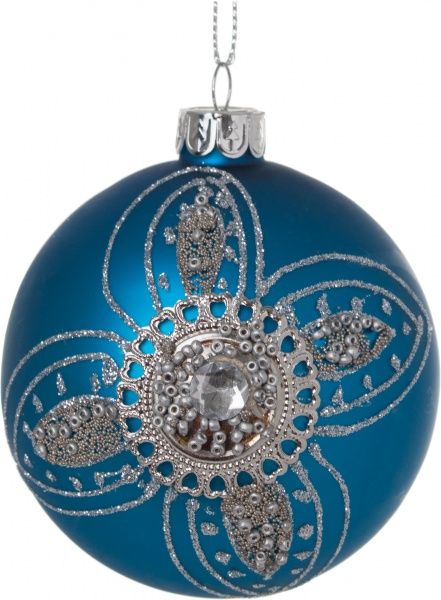 Шар стеклянный d80 JF151378B синий