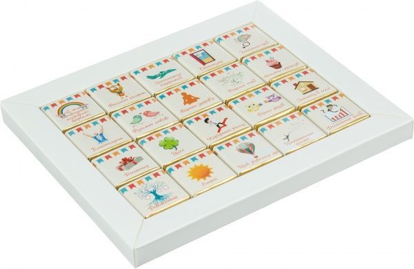 Шоколад Shokopack З днем народження 20 плиток 100 г (4820194870076) 