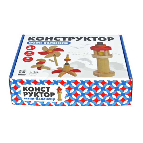 Игра деревянная Igroteco Конструктор Маяк-балансир 900491