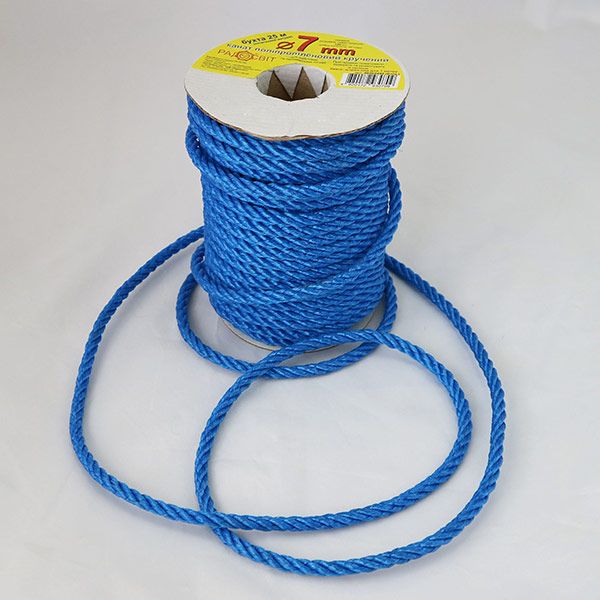 Канат полипропиленовый Радосвіт 7 мм синий