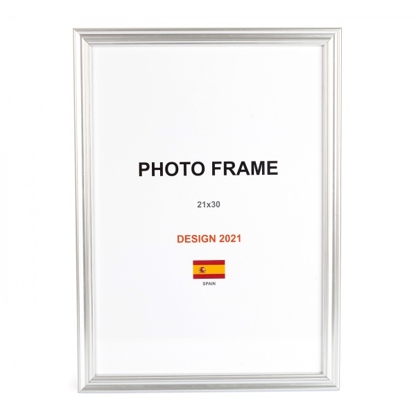 Рамка для фото 1 фото 21х30 см серебро 