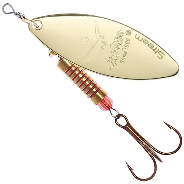 Блешня-обертова Mikado 8 г Stream № 2 gold/00 золото