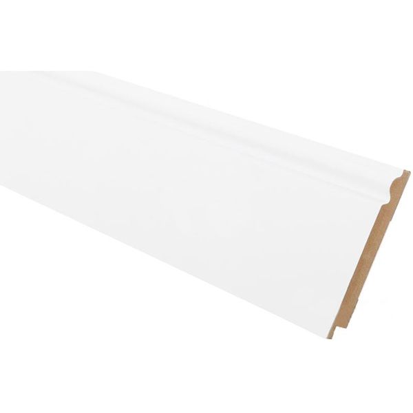 Плінтус МДФ Французький білий 16х110х2440 мм 