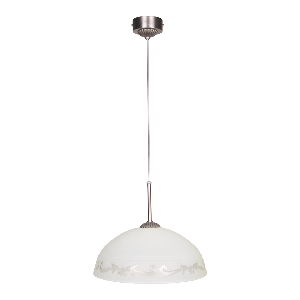 Подвес Фабрика Світла 1x60 Вт E27 жемчужное серебро НСБ 133-1х60-215