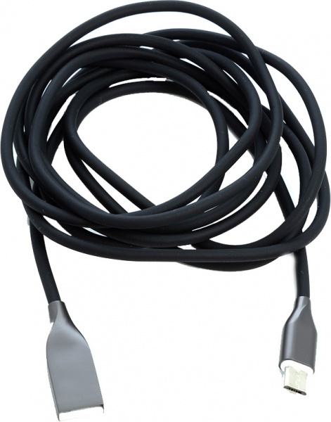 Кабель PowerPlant USB – microUSB 2 м чорний (CA911233) 