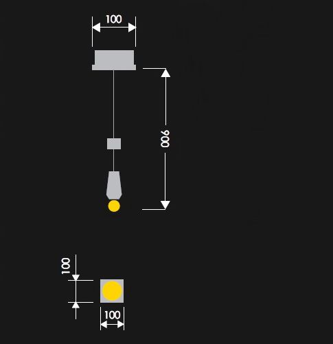 Світильник підвісний ADLUX Easy EP-1-A-R 1x10 Вт E14 ясен 