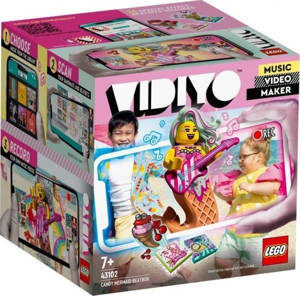 Конструктор LEGO Vidiyo Candy Mermaid BeatBox (Куб битбокс «Сладкая русалка») 43102