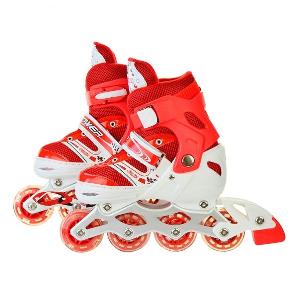 Роликові ковзани Shantou SC190157, зі світлом, 3 кольори р. 31-34 в асортименті
