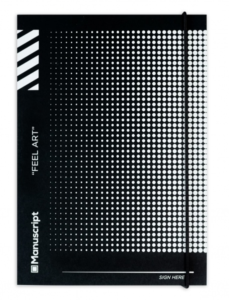 Скетчбук Manuscript Off-black Dot Plus А5 160 аркушів 