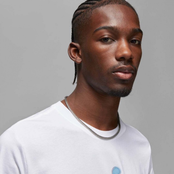 Світшот Nike M J BRAND GRAPHIC SS CREW DV8414-100 р. M білий