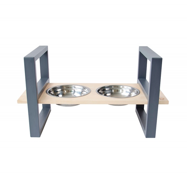 Миска подвійна 10 центів для Джека №1 L/XL 2х1250 мл графіт