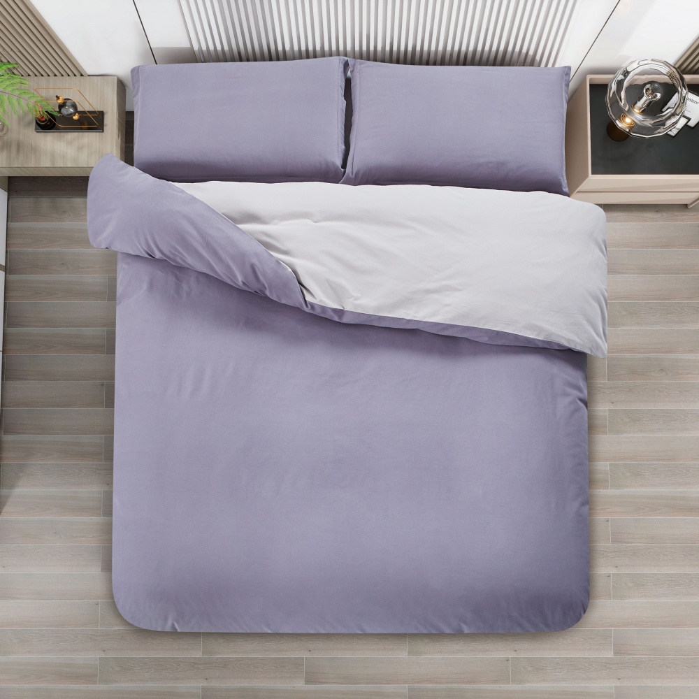 Комплект постільної білизни Cotton Brushed 1.5 графіт La Nuit