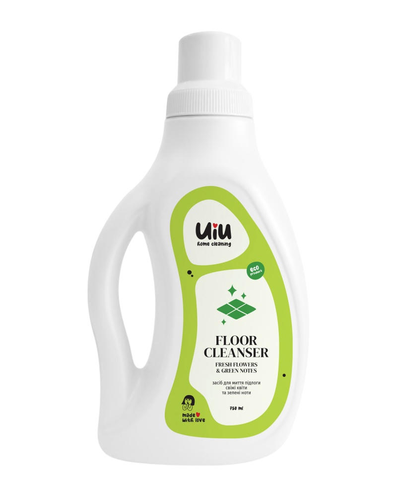 Средство для мытья пола UIU Свежие Цветы & Зеленые Ноты 0,75 л